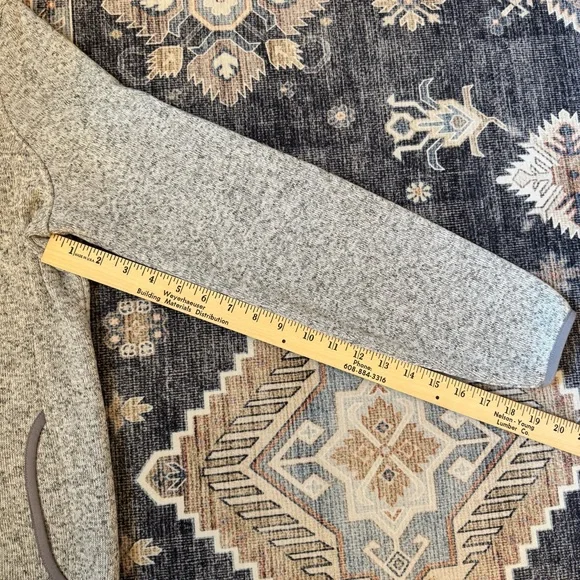 L.L.Bean Women’s Heathered Gray 1/4 Snap Pullover Size Medium - Picture 11 of 11